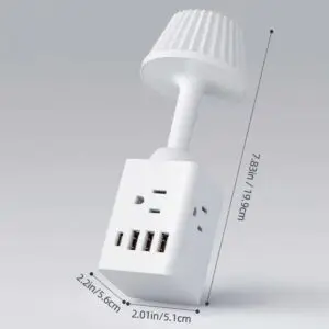 Retro Nordic Night Lamp – Adjustable Brightness Desk & Bedroom Light with Socket